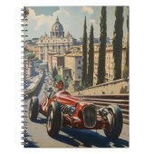  raceauto in Rome Notitieboek (Voorkant)
