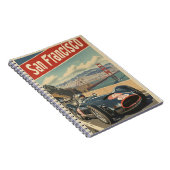 raceauto in San Francisco Notitieboek (Rechterzijde)