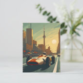 raceauto in Toronto Briefkaart (Staand voorkant)