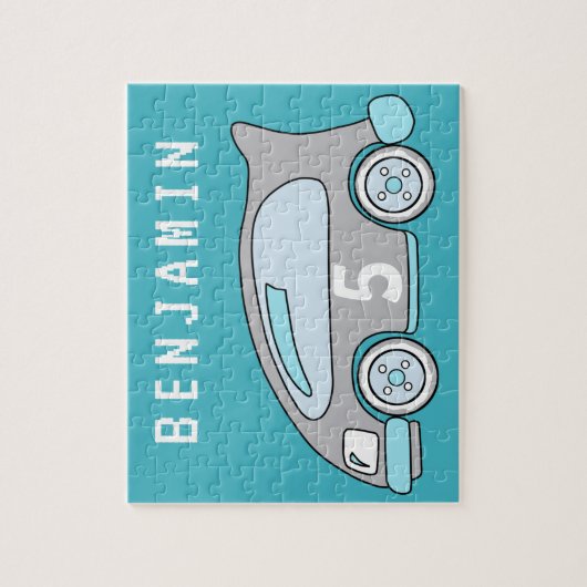 Raceauto Kinder puzzel (Verticaal)