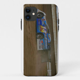 raceauto loopt uit op race iPhone 11 hoesje