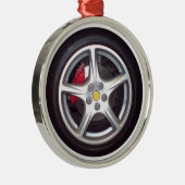 raceauto metalen ornament (Rechts)