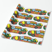 Raceauto Nummer 88 Cadeaupapier (Uitgerold)