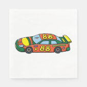 Raceauto Nummer 88 Servet (Voorkant)