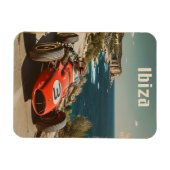 raceauto op Ibiza Magneet (Horizontaal)