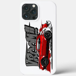 RACEAUTO OP VOLLE SNELHEID VROOM! Case-Mate iPhone CASE
