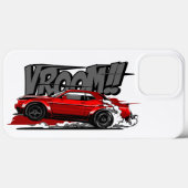 RACEAUTO OP VOLLE SNELHEID VROOM! Case-Mate iPhone CASE (Achterkant (horizontaal))