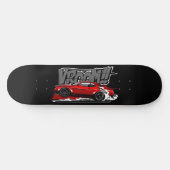 RACEAUTO OP VOLLE SNELHEID VROOM! Skateboard Deck (Horizontaal)
