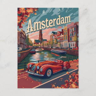  raceauto van Amsterdam Briefkaart