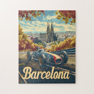 raceauto van Barcelona Legpuzzel