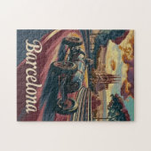  raceauto van Barcelona Legpuzzel (Horizontaal)