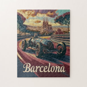  raceauto van Barcelona Legpuzzel