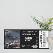 RACEAUTO VERASSINGSCADEAU TICKET KAART (Staand voorkant)