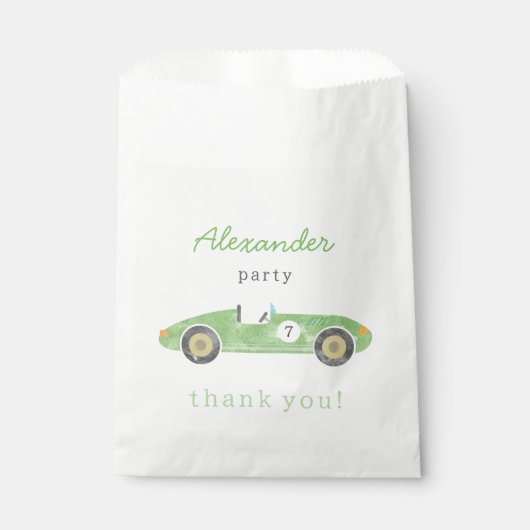  raceauto Verjaardag Bedankzakje (Voorkant)