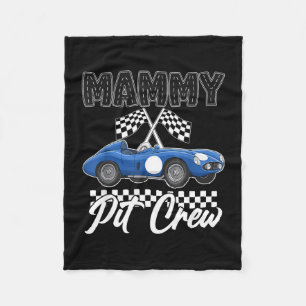 Raceauto verjaardagsfeestje racende familie mammy  fleece deken
