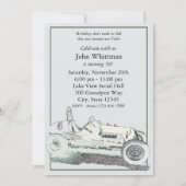 raceauto / verjaardagsuitnodiging kaart (Voorkant)