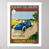 raceauto's 1922  Art Print Poster (Voorkant)