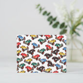 raceauto's briefkaart (Staand voorkant)