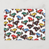 raceauto's briefkaart (Voorkant)