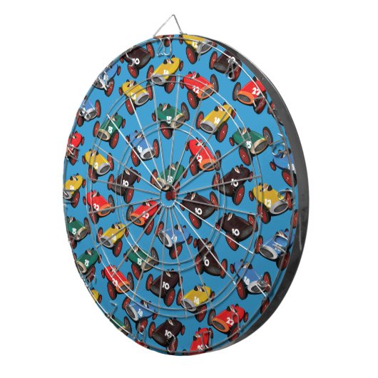 raceauto's dartbord (Voorkant Rechts)