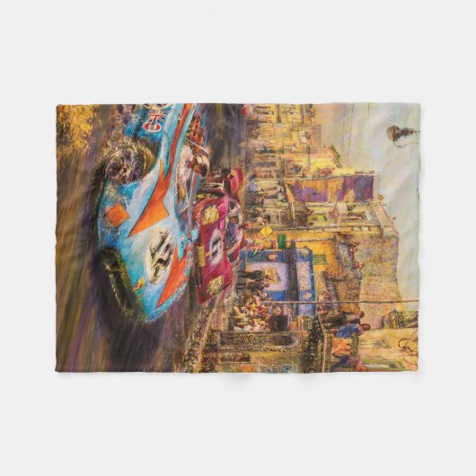  raceauto's fleece deken (Voorkant (Horizontaal))