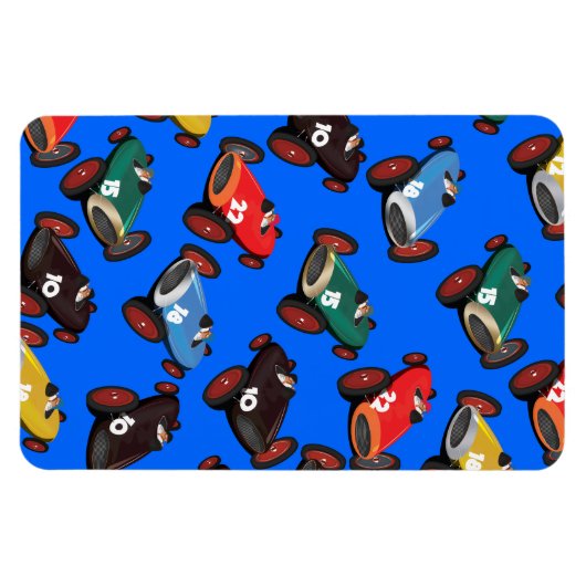  raceauto's magneet (Horizontaal)