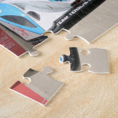 raceauto's met verbluffende kleuren legpuzzel (Zijkant)