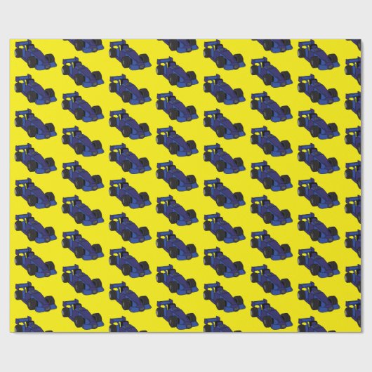 Raceauto's Racetrack Fan Cadeaupapier (Vlak)