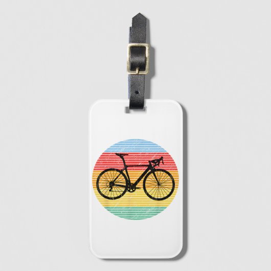  racebus Funny Road Bike Racer Gift Bagagelabel (Voorkant (verticaal))