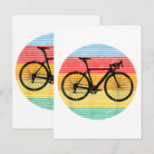  racebus Funny Road Bike Racer Gift Informatiekaartje (Voorkant / Achterkant)