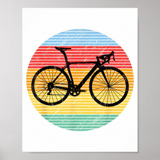  racebus Funny Road Bike Racer Gift Poster (Voorkant)