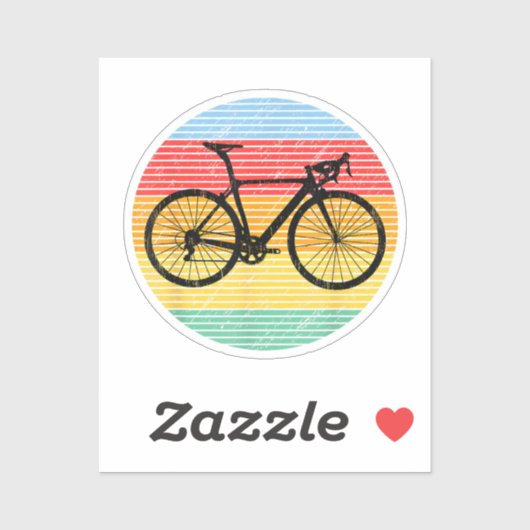 racebus Funny Road Bike Racer Gift Sticker (Vel)