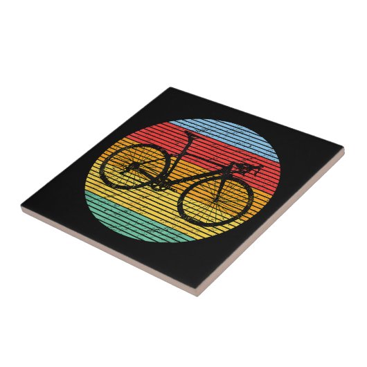  racebus Funny Road Bike Racer Gift Tegeltje (Zijkant)