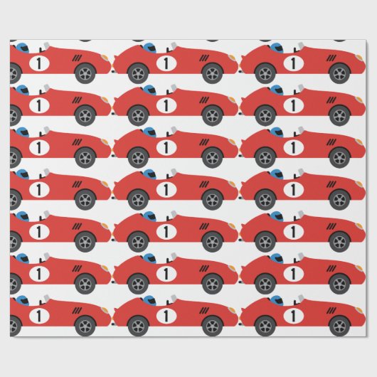Racecar 1 cadeaupapier (Vlak)