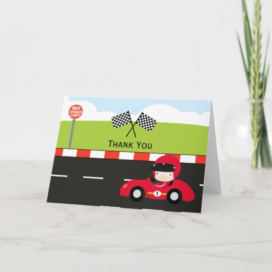 Racecar bedankt je verjaardag (Voorkant)