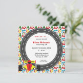 Racecar Birthday Kaart (Staand voorkant)