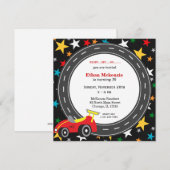 Racecar Birthday Kaart (Voorkant / Achterkant)