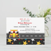 Racecar Birthday Kaart (Staand voorkant)