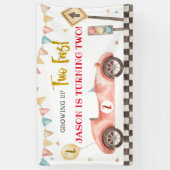 Racecar Birthday Large Banner (Verticaal)