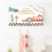 Racecar Birthday Large Banner (Insitu)