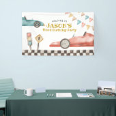 Racecar Birthday Large Banner (Beurs)