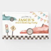 Racecar Birthday Large Banner (Horizontaal)