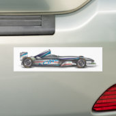 Racecar Bumpersticker (Op auto)