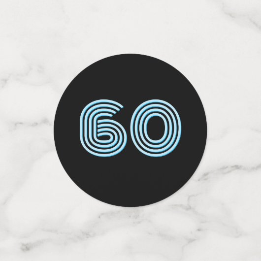 Racecar en zijn naam/leeftijd op neonblauw uiterli confetti (Kleine voorkant)