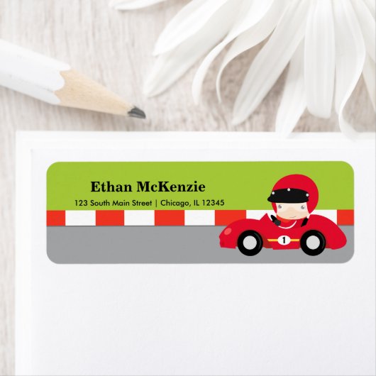 Racecar Etiket (Insitu)