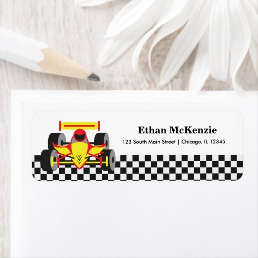 Racecar Etiket (Insitu)