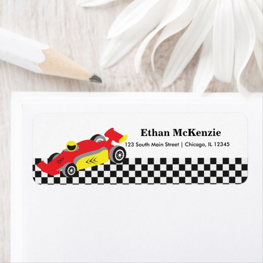 Racecar Etiket (Insitu)