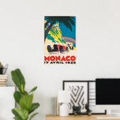 Racecar Kunst Monaco Racing Poster 1932 Print (Thuiskantoor)