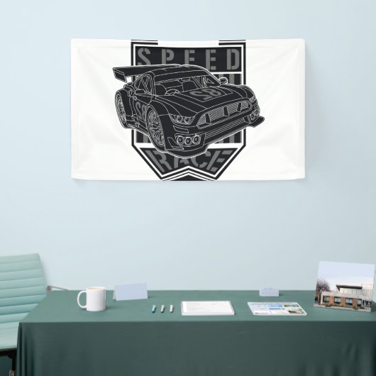 Racecar _ Motor 2 Spandoek (Beurs)