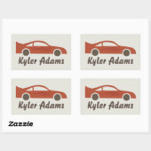 Racecar naam label (Vel)